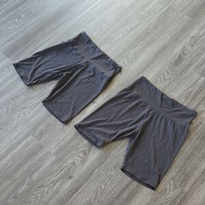 (2) Pairs Of Black Biker Shorts Size XXL